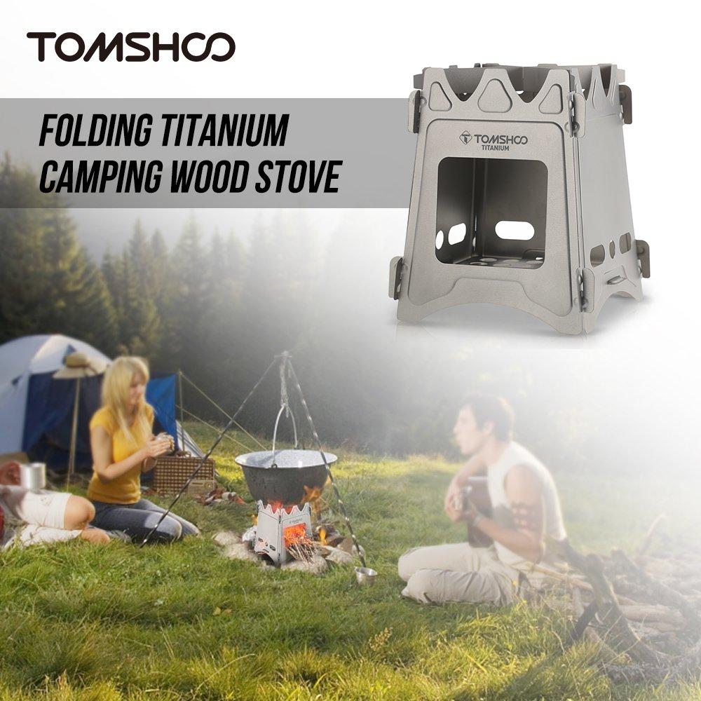 Ultralight Titanium Wood Burner Camping Stove