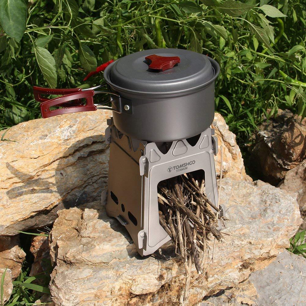 Ultralight Titanium Wood Burner Camping Stove