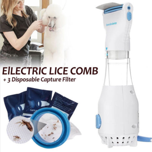 Head Vacuum Lice comb Electric Capture Pet Filter Lice Treatment
