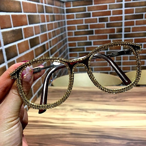 Gold rhinestone cat eye  Sunglasses for Women